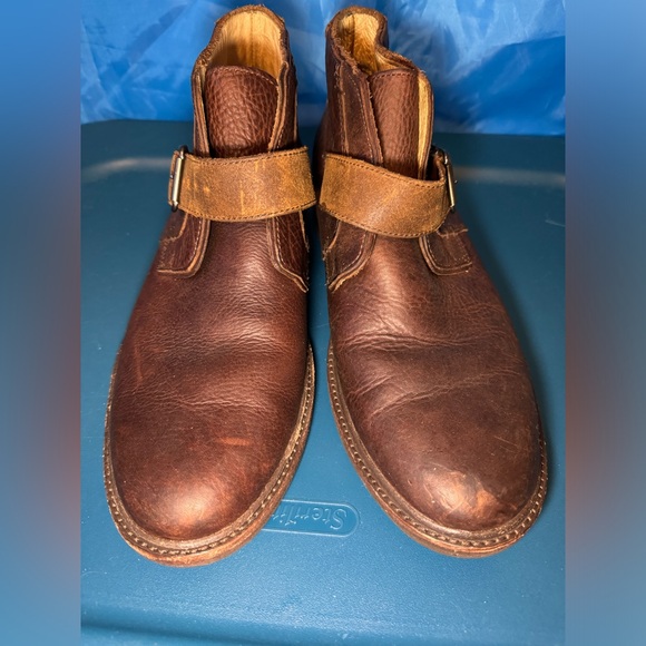 Ugg Australia “Graham” Brown Ankle Boots with Buckle - Size 8 - Picture 5 of 14